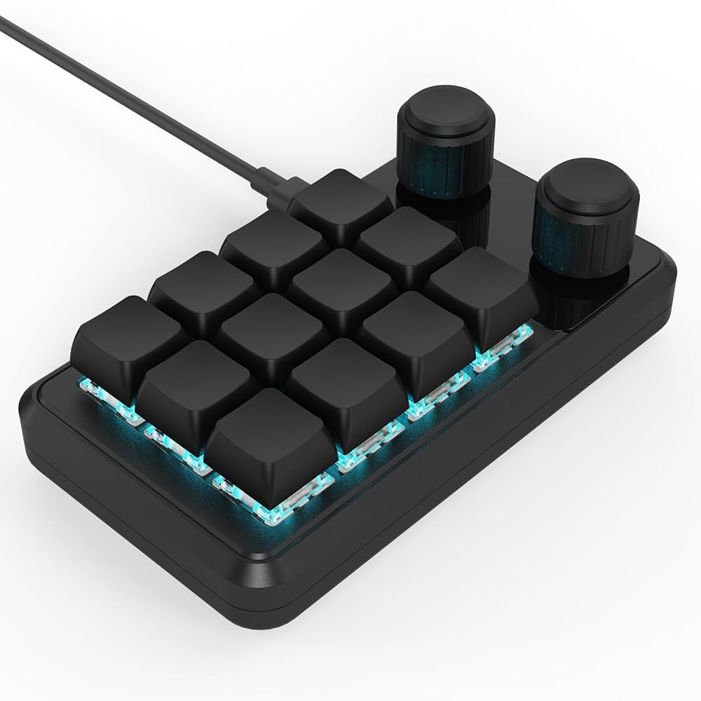 【カスタム可能】SIKAI CASE マクロキーボード 左手デバイス 12キー Amazon | SIKAI CASE マクロキーボード【有線連続のみ】12キ+3